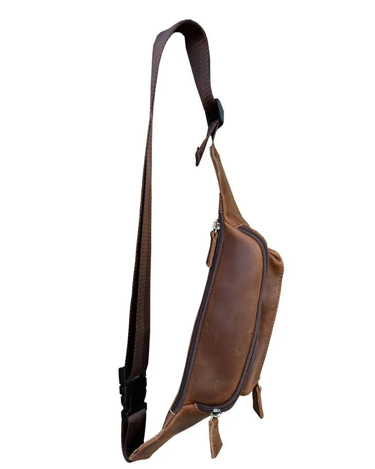 Keith Genuine Leather Fanny Pack Sling Bag