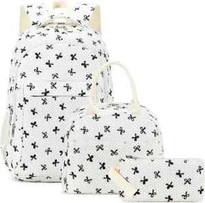 LEDAOU Backpack for Kids Boys Girls School Bags Teen Bookbags Set School Backpack with Lunch Box and Pencil Case