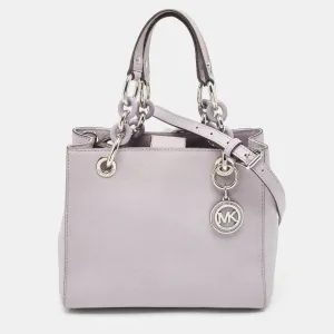 Lilac Leather Small Cynthia Tote