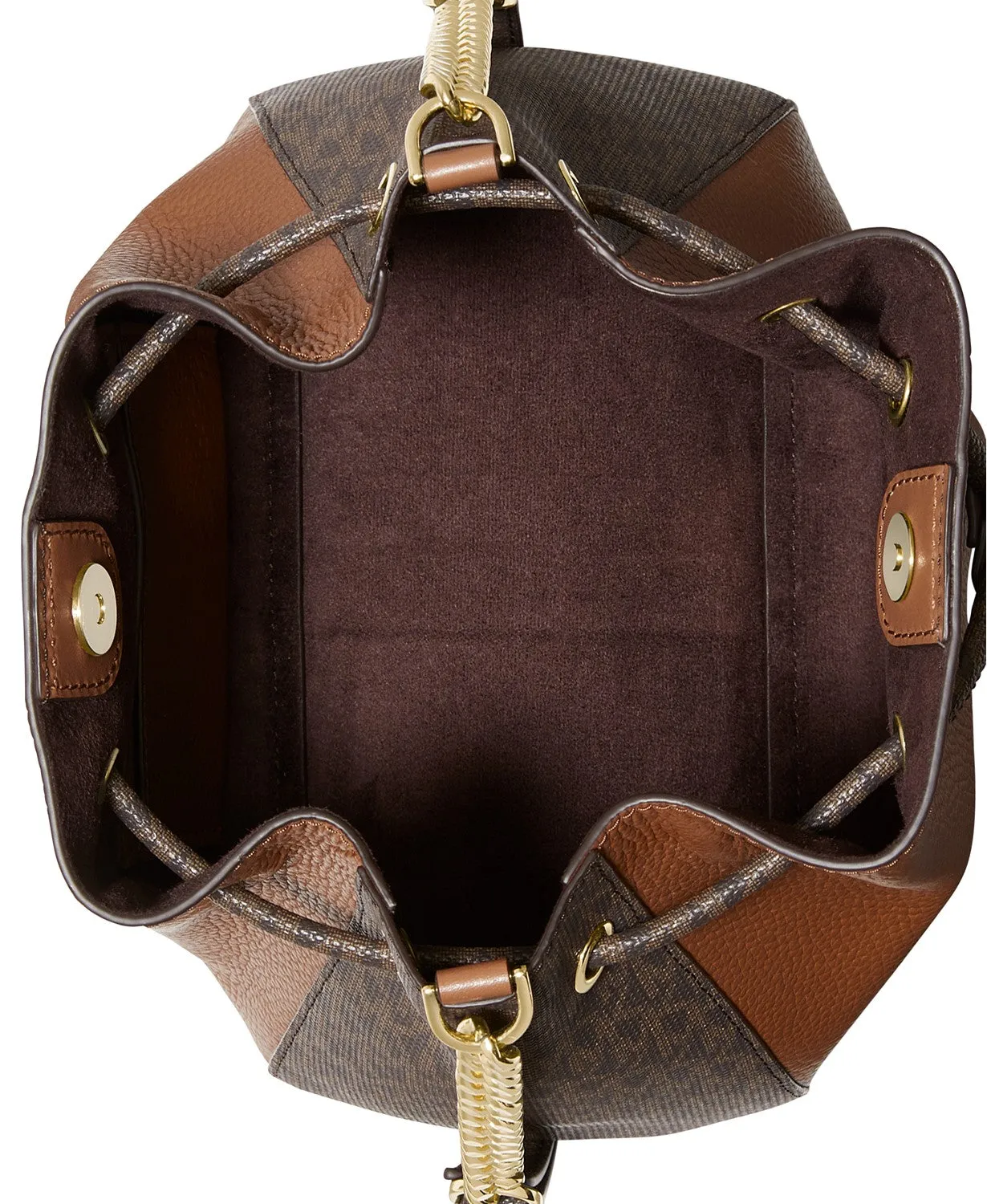 Michael Kors Signature Phoebe Medium Bucket Messenger Bag