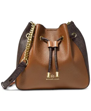 Michael Kors Signature Phoebe Medium Bucket Messenger Bag