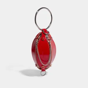 MINI MULTI ZIP BAG GLOSS RED