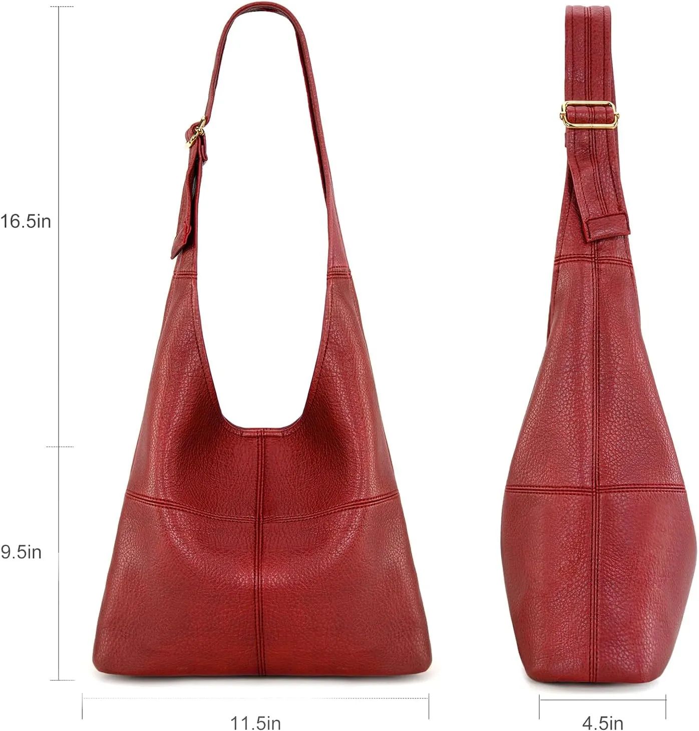 Montana West Hobo Bags Purse for Women Ultra Soft Foldable Shoulder Slouchy Handbags with Cosmetic bag