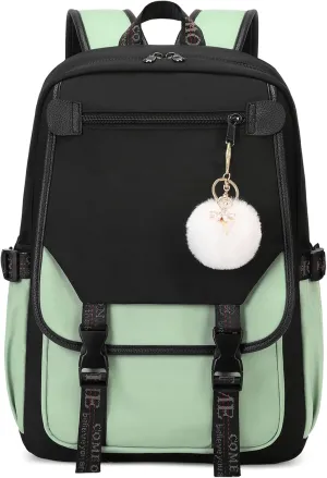MOONBABY Girls Backpack School Bookbag for Teens Large Capacity Aesthetics Bags for Middle High School