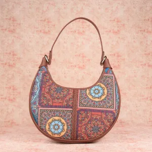 Multicolor Mandala Print Hobo Bag