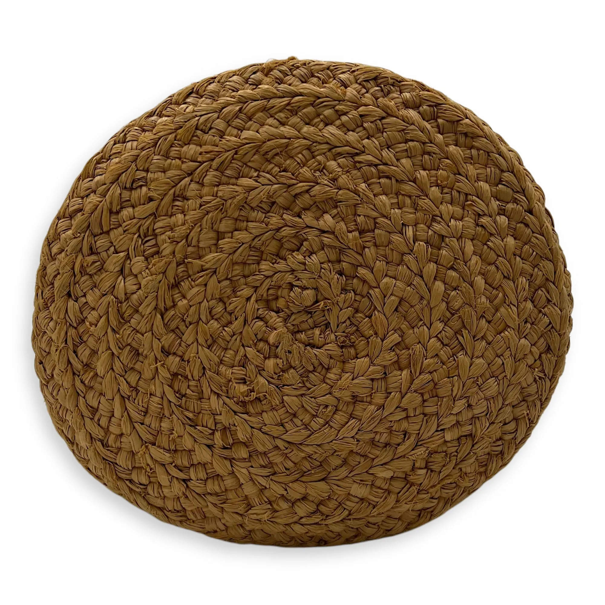 Panier Bucket Bag Brown in Raffia, Gold hardware