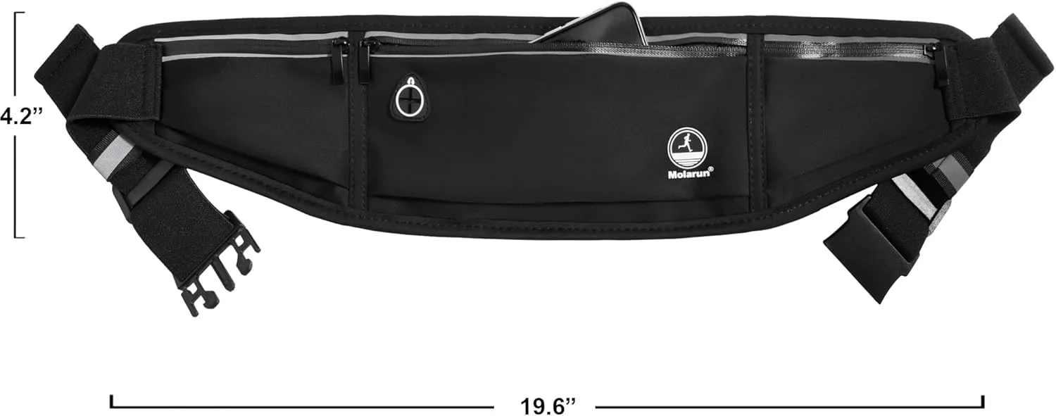 Running Belt Fanny Packs for Women Men, Slim Waist Pack Money Belt Phone Holder for Running Hiking
