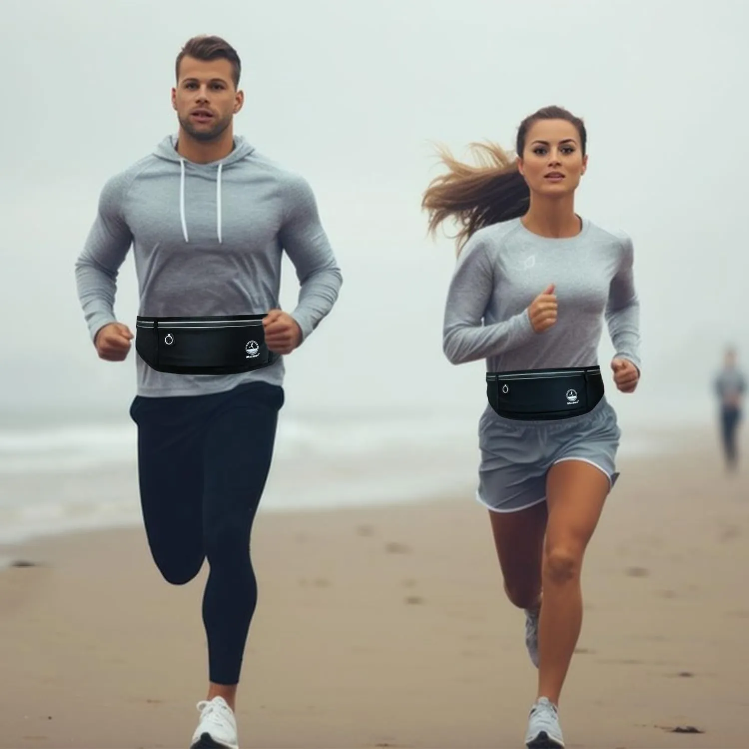 Running Belt Fanny Packs for Women Men, Slim Waist Pack Money Belt Phone Holder for Running Hiking