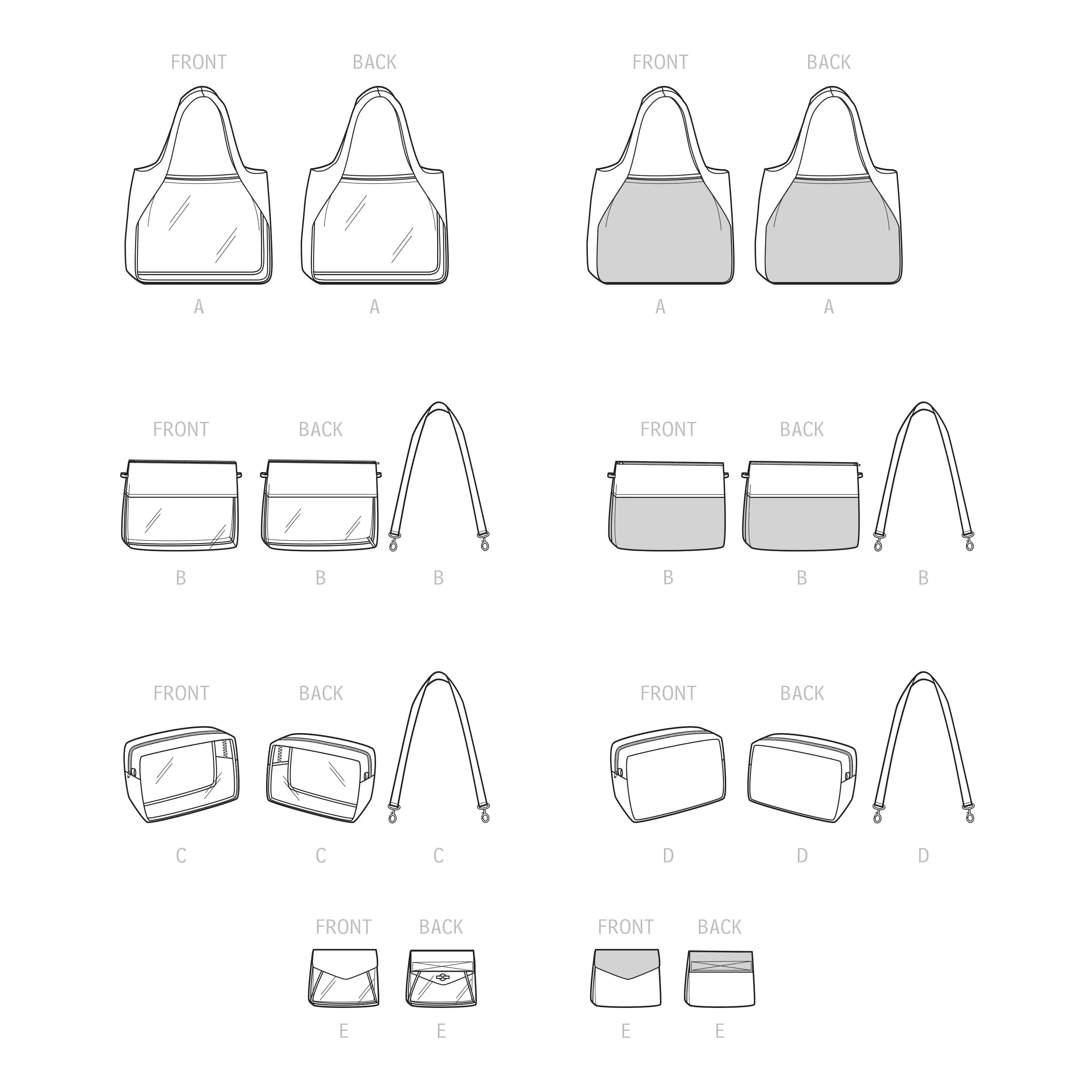 Simplicity 9562 Tote, Bags and Pouch pattern