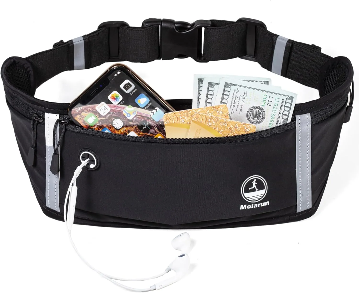 Slim Running Belt Fanny Packs for Men Women, Waist Pack Running Phone Holder Money Belt