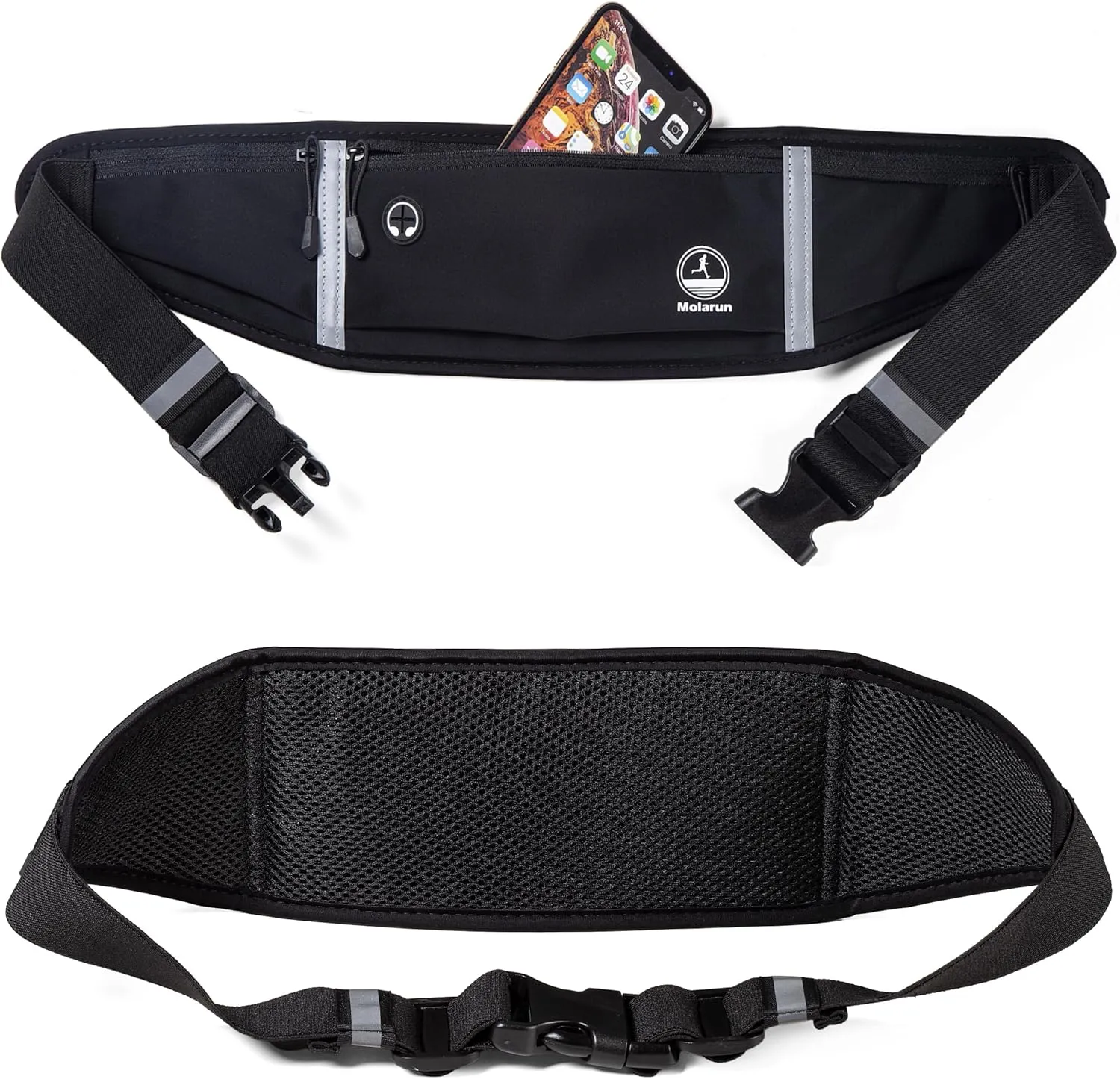 Slim Running Belt Fanny Packs for Men Women, Waist Pack Running Phone Holder Money Belt