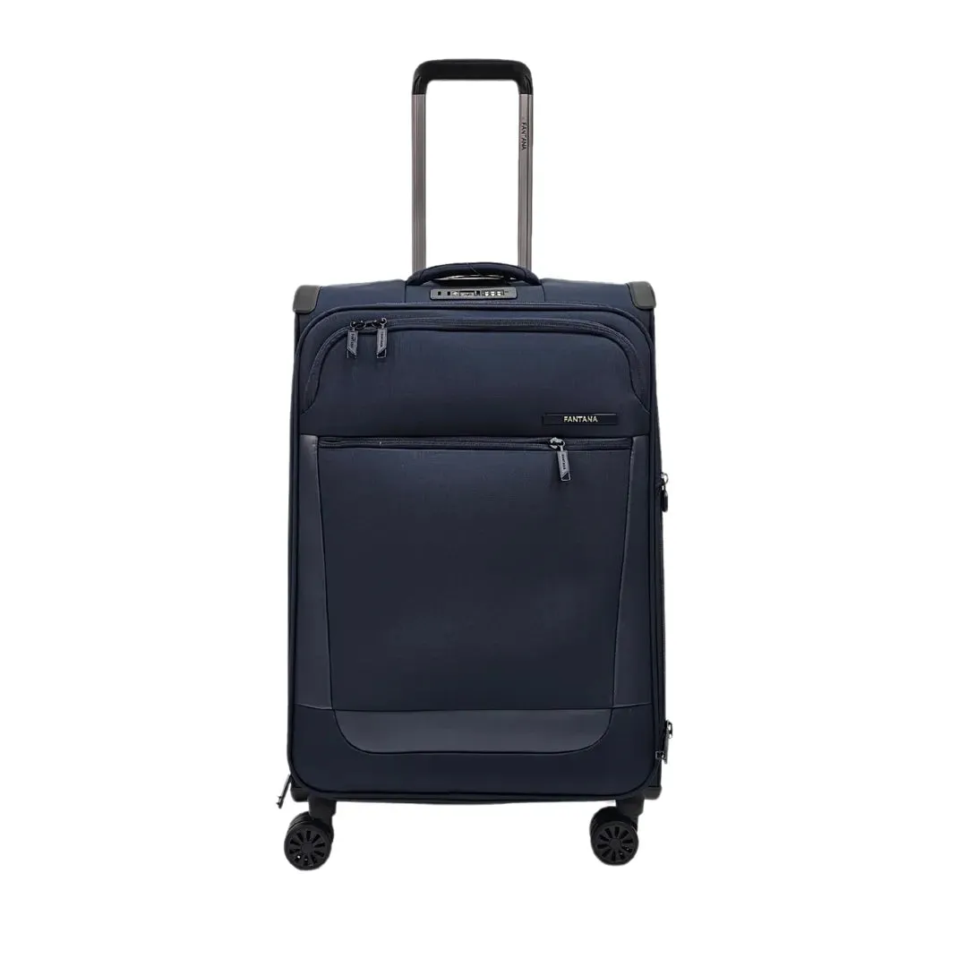 Soft Case Zipped Compartments Suitcase