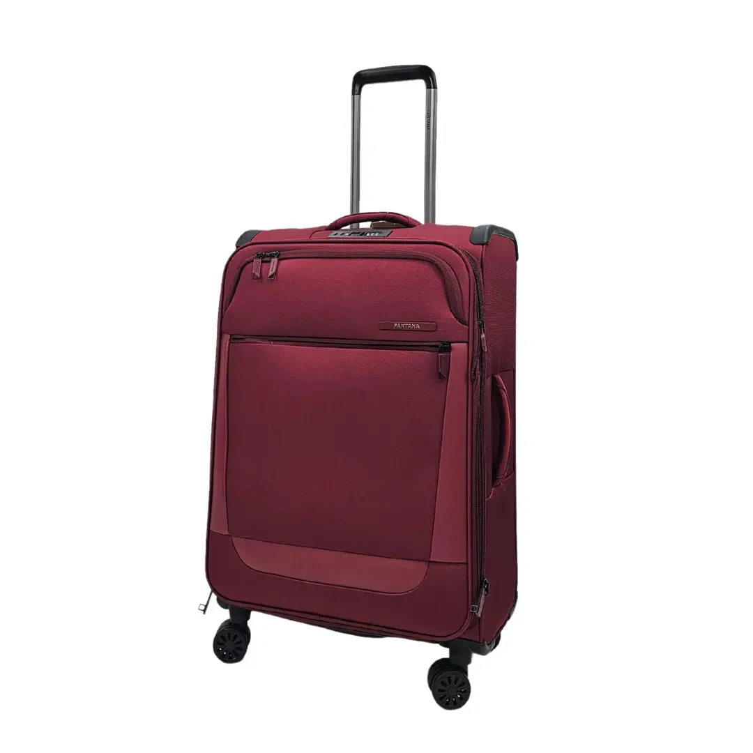 Soft Case Zipped Compartments Suitcase