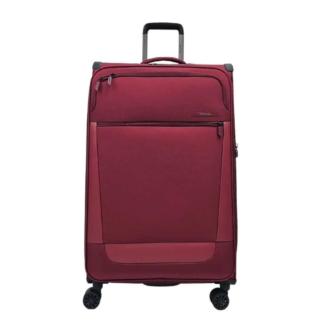 Soft Case Zipped Compartments Suitcase