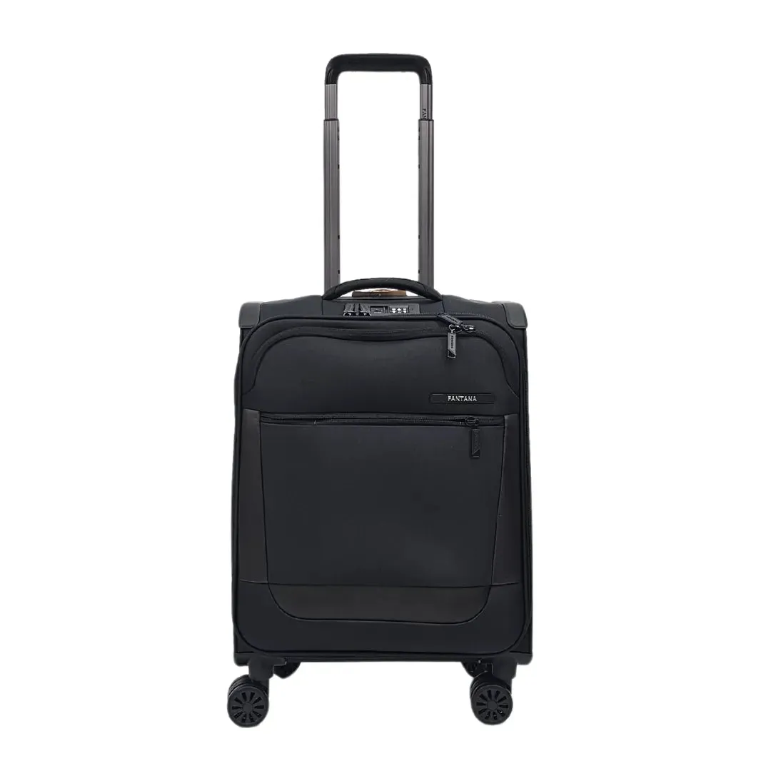 Soft Case Zipped Compartments Suitcase
