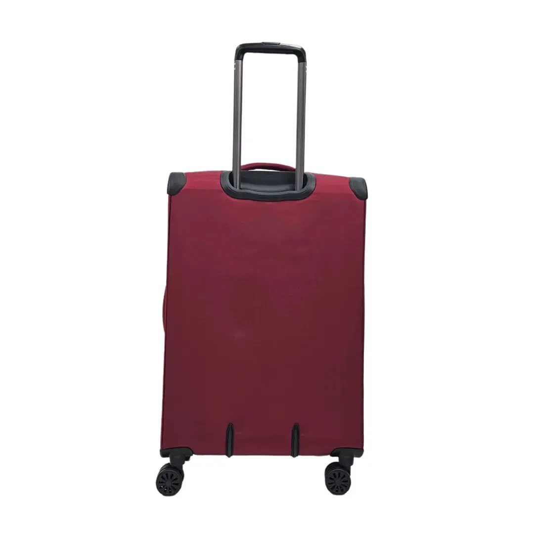 Soft Case Zipped Compartments Suitcase