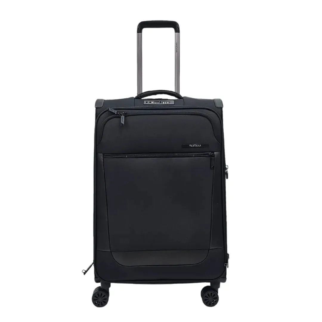 Soft Case Zipped Compartments Suitcase