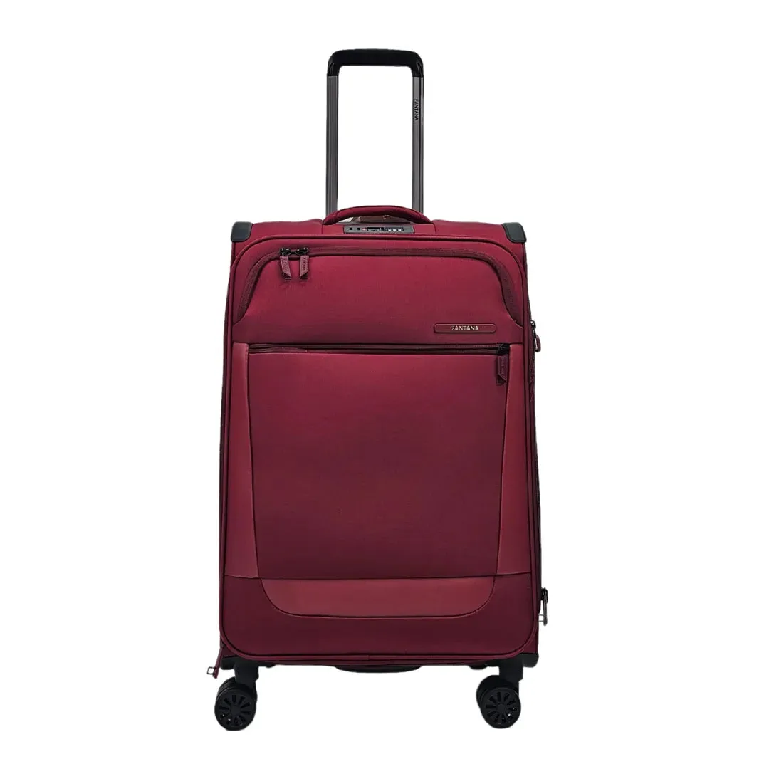 Soft Case Zipped Compartments Suitcase