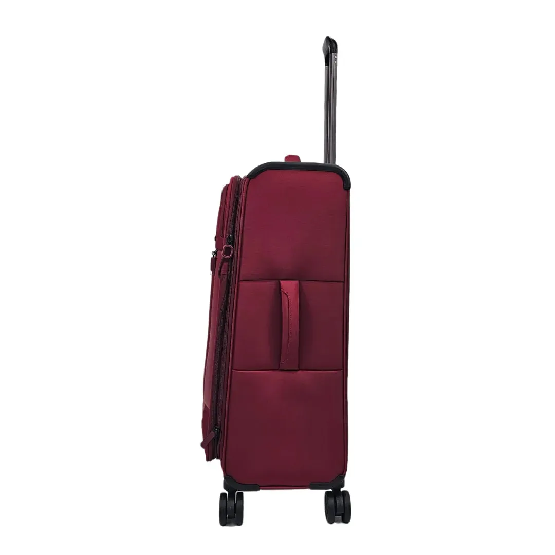 Soft Case Zipped Compartments Suitcase
