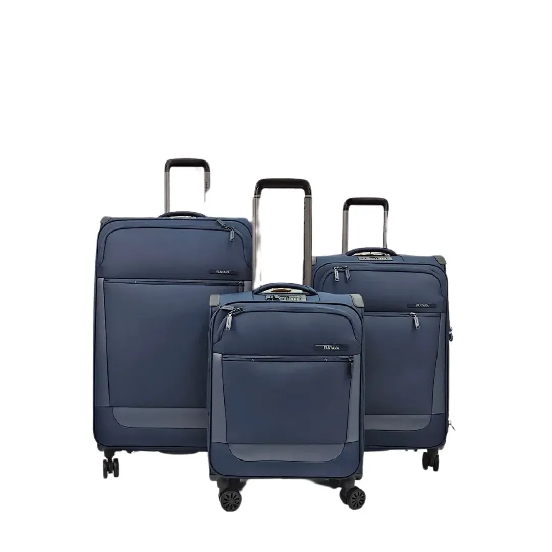 Soft Case Zipped Compartments Suitcase