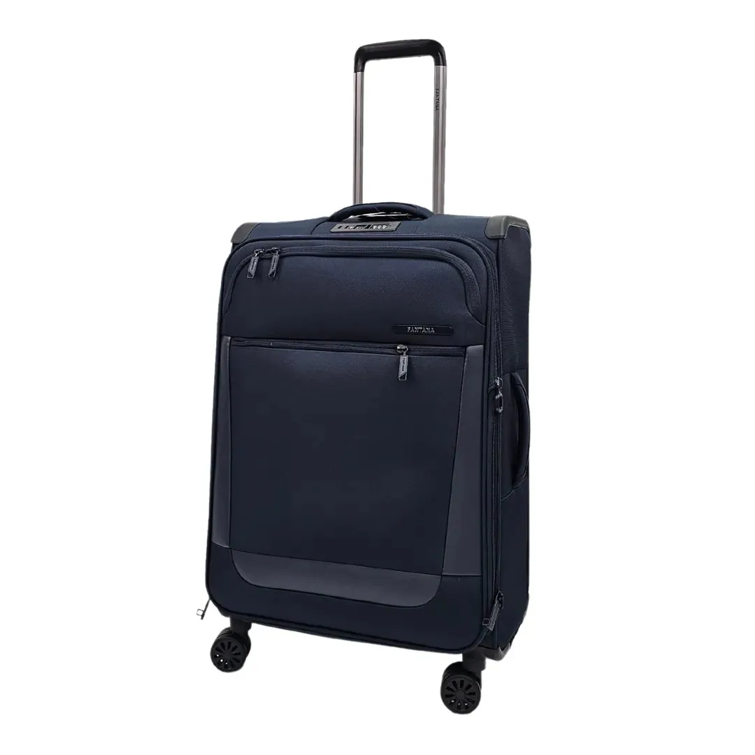 Soft Case Zipped Compartments Suitcase