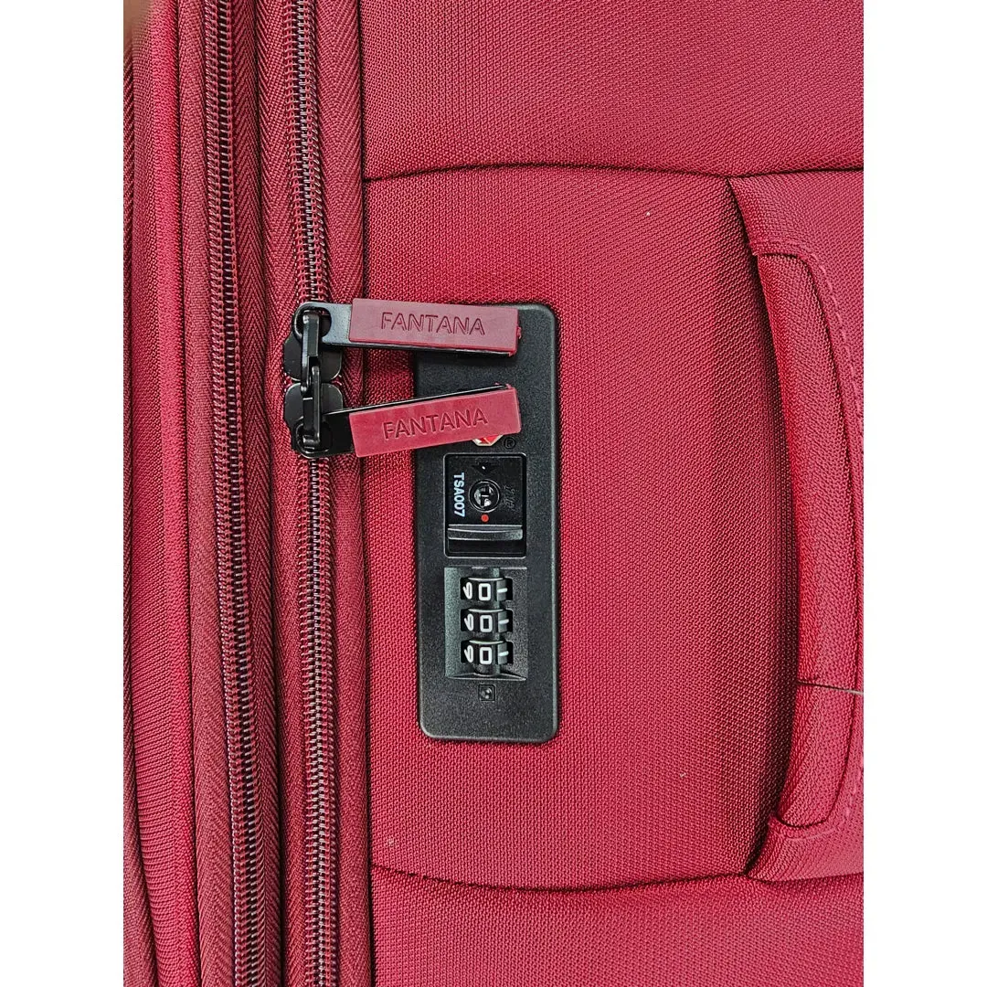 Soft Case Zipped Compartments Suitcase