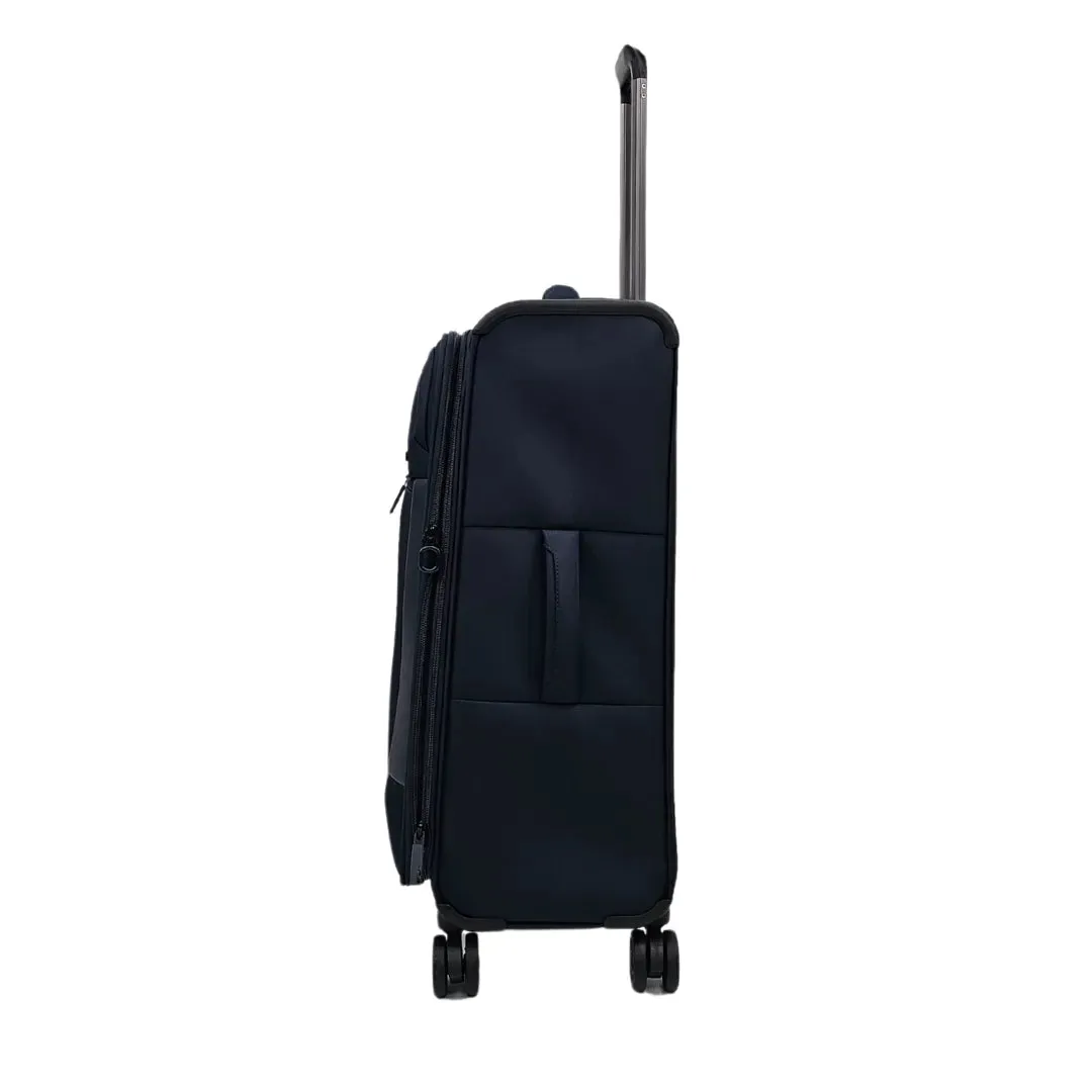 Soft Case Zipped Compartments Suitcase