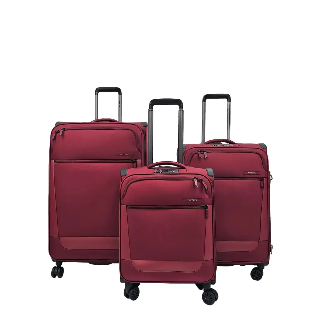 Soft Case Zipped Compartments Suitcase