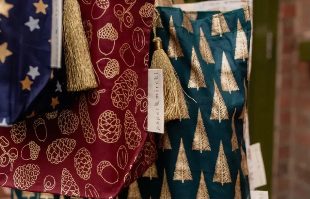 Sustainable Gift Wrap - Medium Tote Bags