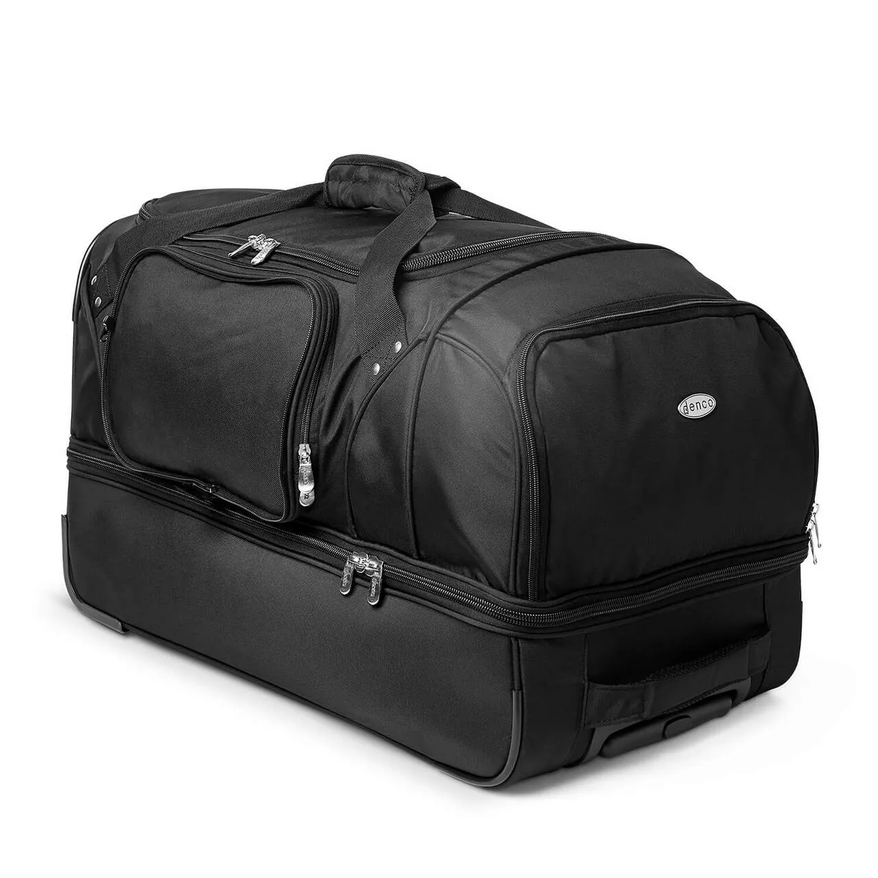 UCF Knights 27" Black Rolling Drop Bottom Duffel