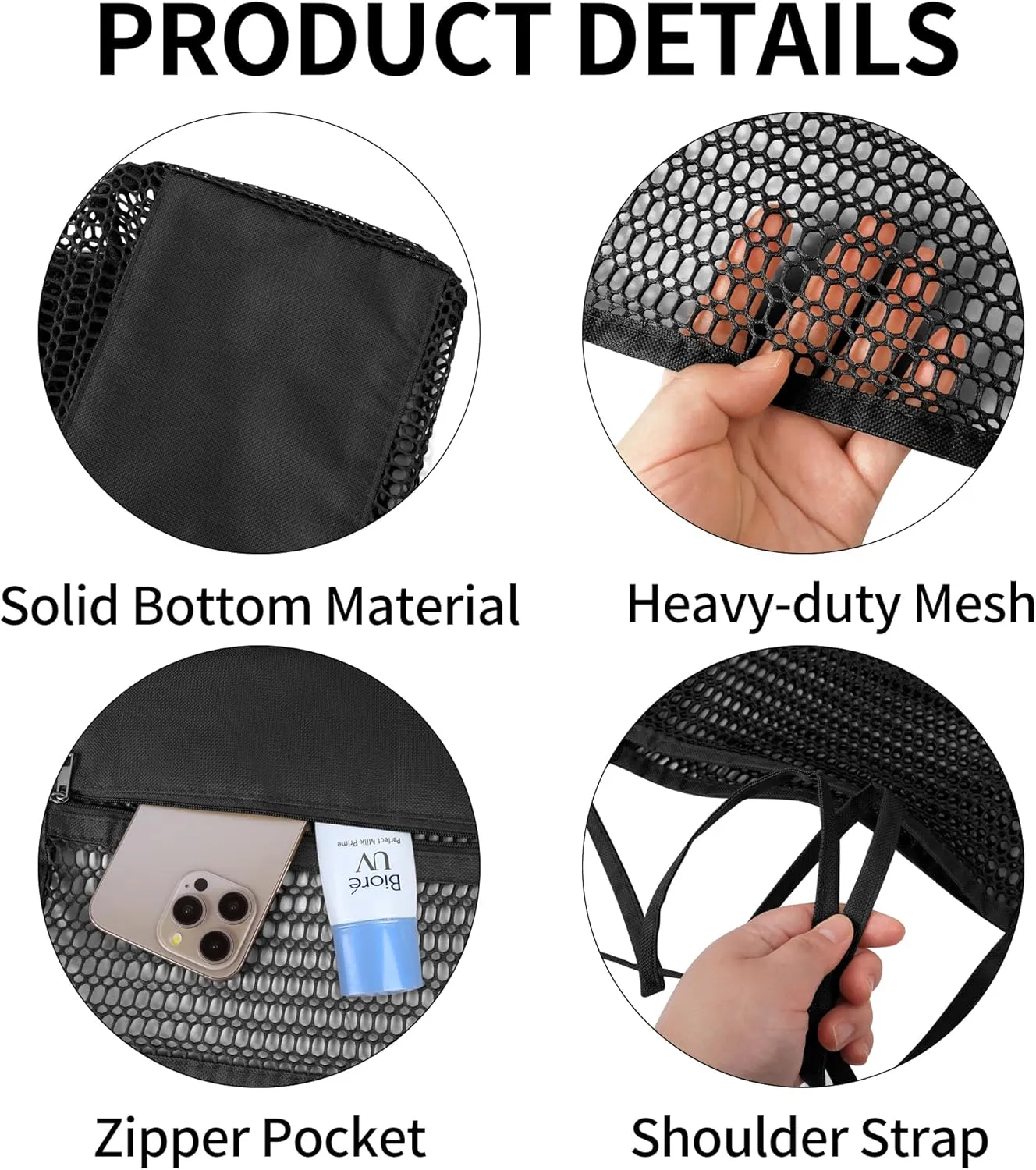 VOROLO Mesh Tote Beach Bag,Women Fairycore Hobo Bag,Shoulder Bag,Soft Summer Casual Crochet Bags