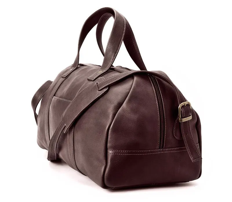 Winn Leather Duffel Bag - Chocolate