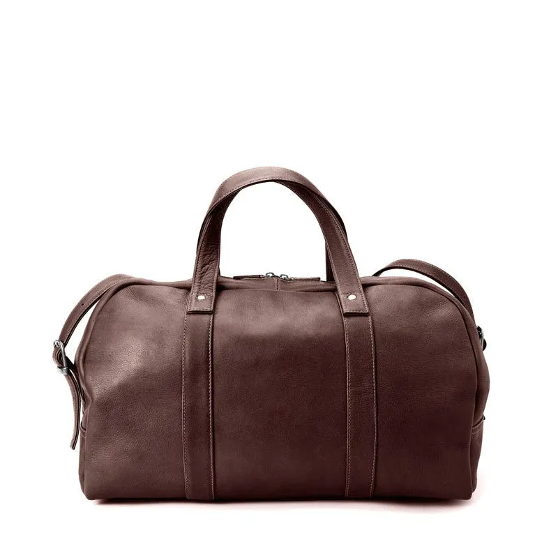 Winn Leather Duffel Bag - Chocolate