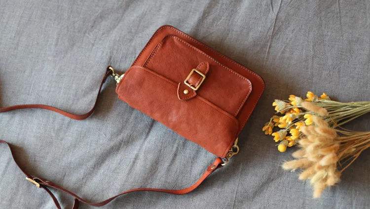 Womens Satchel Bag Handmade Leather Crossbody Bag For Women