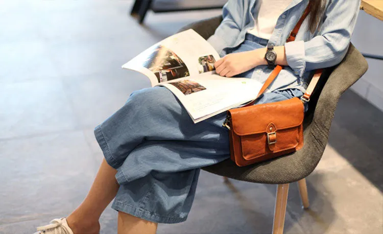 Womens Satchel Bag Handmade Leather Crossbody Bag For Women