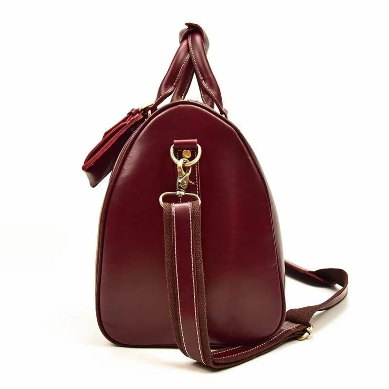 Woosir Crazy Horse Genuine Leather Vintage Duffel Bag