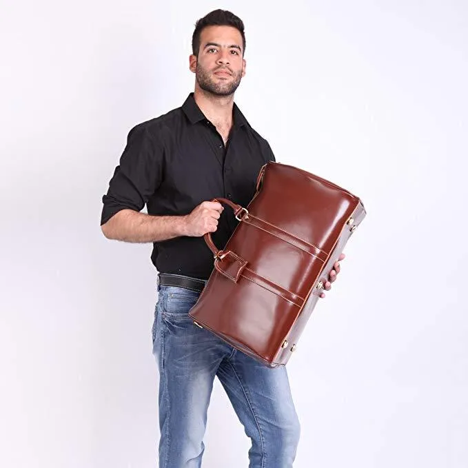 Woosir Crazy Horse Genuine Leather Vintage Duffel Bag