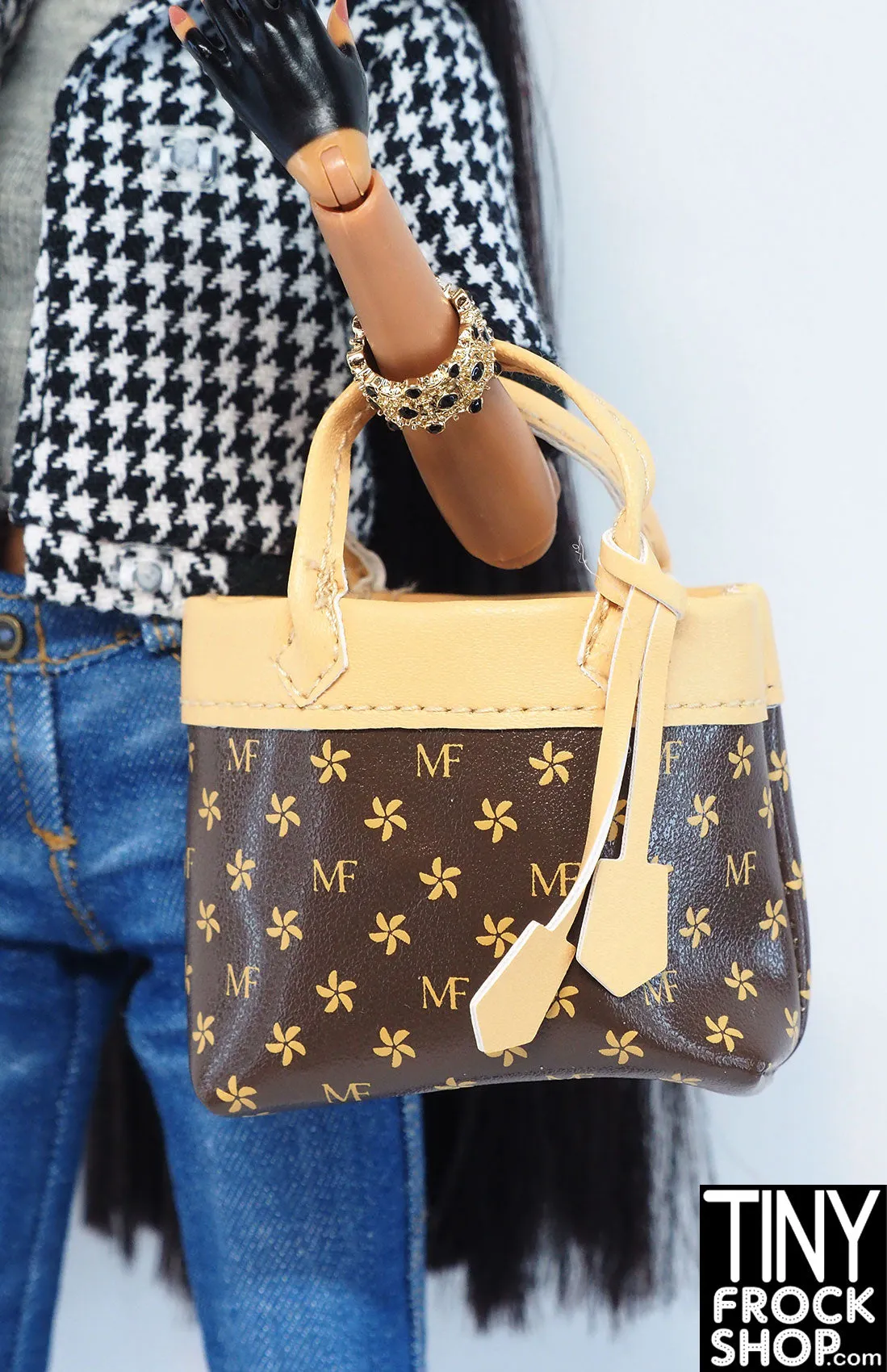 Zuru Mini Brands Fashion Brown Print Tote Bag Series 1